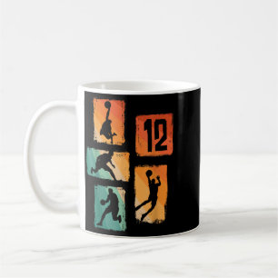12th Birthday Boys Basball Player Basball 12 Years Coffee Mug
