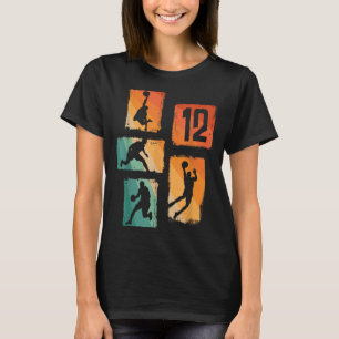12th Birthday Boys Basball Player Basball 12 Years T-Shirt