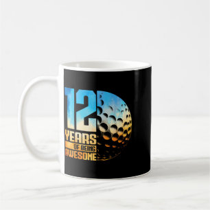 12th Birthday Boys Golf Player Golf 12 Years Old Coffee Mug