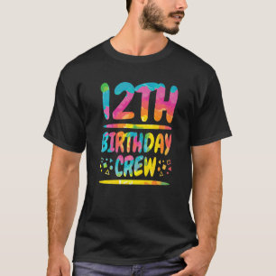 12th Birthday Crew Family 12th Birthday Party Frie T-Shirt