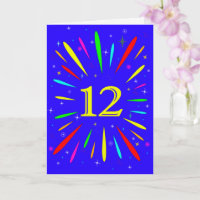 12th Birthday Explosion Card