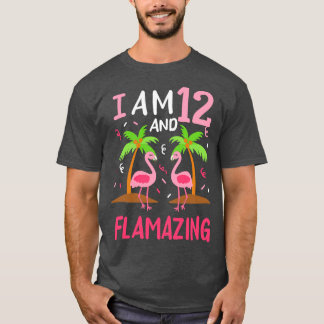 12th Birthday Flamingo T-Shirt