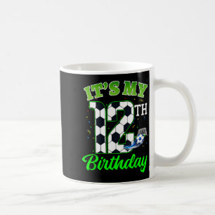 12th Birthday Football Boy Girl Kids Soccer Sports Coffee Mug