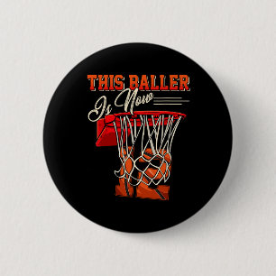 12th Birthday For Boy Bysketbyll 12 Years Old Kid 6 Cm Round Badge