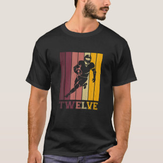 12Th Birthday For Boys Football Player 12 Years Ol T-Shirt