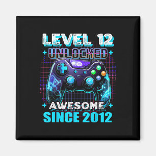 12th Birthday Gamer 12 Year Old Funny Bday Boy Twe Magnet
