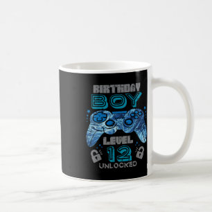 12th Birthday Gamer Level 12 Unlocked Video Gaming Coffee Mug