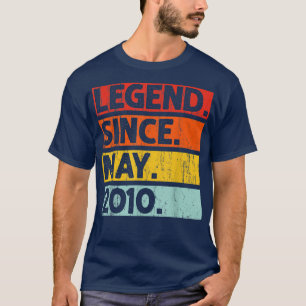 12th Birthday Gifts Legend Since May 2010 12 Years T-Shirt