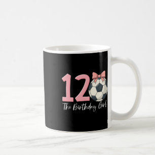 12th Birthday Girl Soccer Byll Coquette Pink 12 Coffee Mug