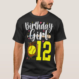 12th Birthday Girl Softll Twelfth Bday 12 Twelve Y T-Shirt