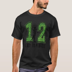 12th Birthday Golfer Boy Twelve Year Old Golf Play T-Shirt