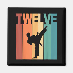 12th Birthday Karate Taekwondo Theme 12 Year Old Magnet