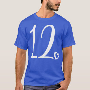 12th Birthday, Kids Girls, Twelve, Number 12 Years T-Shirt