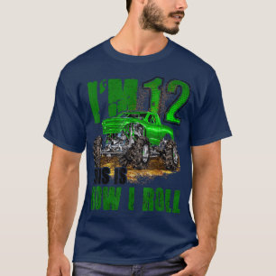 12th Birthday Monster Truck For Boys & Girls 12 Ye T-Shirt