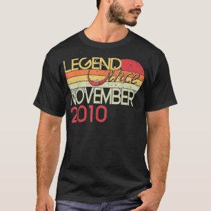 12th Birthday My 12 Years Old Legend Since Novembe T-Shirt