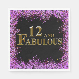 12th Birthday Napkin
