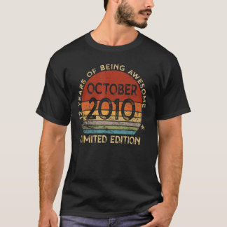 12th Birthday  October 2010  Men Women T-Shirt