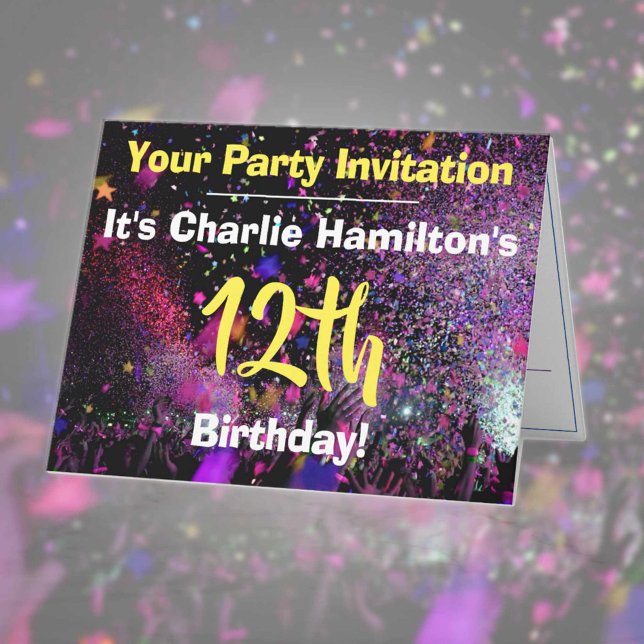 12th Birthday Party Invitation (Creator Uploaded)
