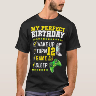 12th Birthday Party Perfect For Gamer 12 Years Old T-Shirt