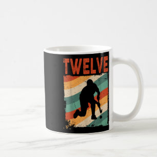 12th Birthday Retro Field Hockey 12 Years Old Boy  Coffee Mug