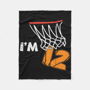 12th Birthday Sketll Im 12 Twelve Year Old Bday Bo Fleece Blanket
