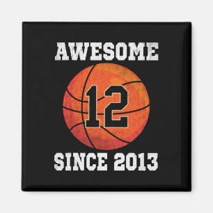 12th Birthday Sketll Lover 12 Years Old Vintage Sp Magnet