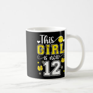 12th Birthday Softll Girl 12 Year Old Softll Playe Coffee Mug