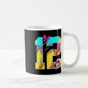 12th Birthday Softll Ice Cream Drip Bow 12 Years K Coffee Mug