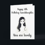 ***12th BIRTHDAY*** TO OUR "LOVELY GRANDDAUGHTER" Card<br><div class="desc">YOUR **LOVELY GRANDDAUGHTER** WILL BE SO HAPPY TO RECEIVE THIS CARD FROM "YOU" on THAT ALL IMPORTANT *****12th**** BIRTHDAY AND WILL CHERISH IT FOR-EVER I AM SURE!  REMEMBER THOUGH,  YOU CAN "CHANGE THE AGE" IN A MATTER OF SECONDS IF NEEDED :)</div>