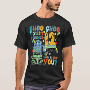 12th Birthday Train Party Choo Choo Turned 12 How  T-Shirt