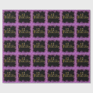 12th  Birthday  Wrapping Paper
