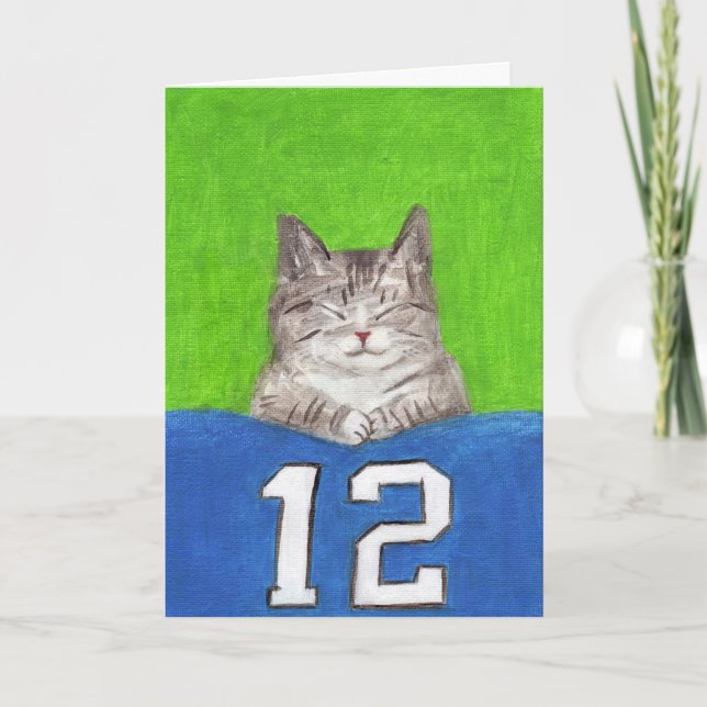 12th Cat Blanket Card (Front)