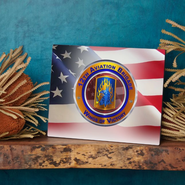 12th Combat Aviation Brigade (CAB) Plaque (Side)