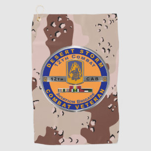 12th Combat Aviation Brigade Desert Storm Vet Golf Towel
