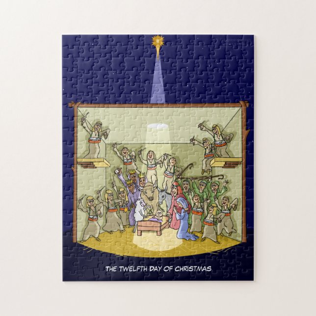 12th Day of Christmas (12 Drummers) Jigsaw Puzzle (Vertical)