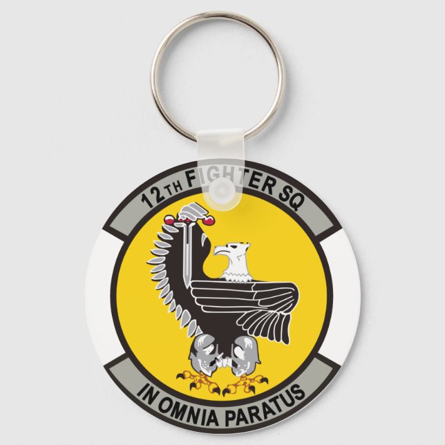 12th Fighter Squadron Key Ring (Front)