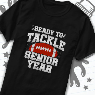 12th Grade Football Ready To Tackle Back to School T-Shirt