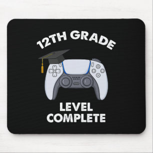 12th Grade Level Complete Graduation Gamer Boys Sc Mouse Pad