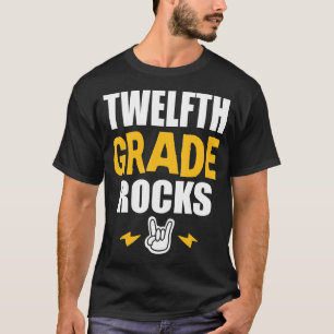 12th Grade Rocks Back To School Music Teacher St T-Shirt