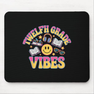 12th Grade Vibes Twelfth Grade Teacher Kid Back To Mouse Pad