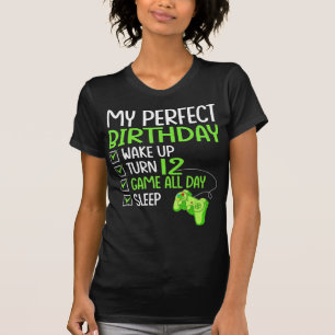 12th Perfect Birthday Boys Gaming 12 Years Old Gif T-Shirt