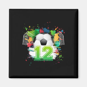 12th Soccer Birthday Party 12 Year Old Soccer Play Magnet