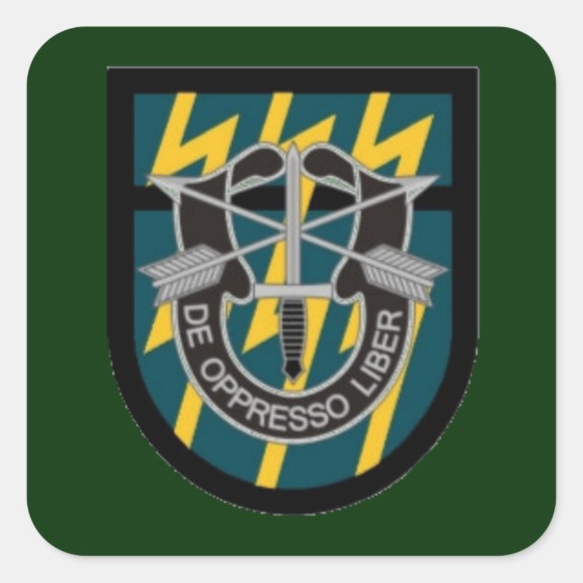 12TH SPECIAL FORCES GROUP FLASH/DUI STICKERS (Front)