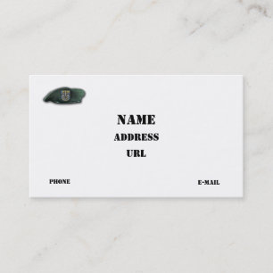 12th special forces group SF SFG Veterans Vets Business Card