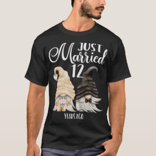 12th Wedding Anniversary- Just Married 12 Years T-Shirt