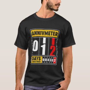 12Th Wedding Anniversary S For Couples Husband Wif T-Shirt