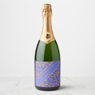 12th Wedding Anniversary, Silk Anniversary Sparkling Wine Label