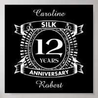 12TH wedding anniversary silk