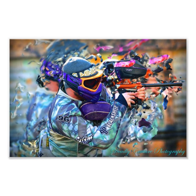 12x8 Surreal Paintball Print (Front)