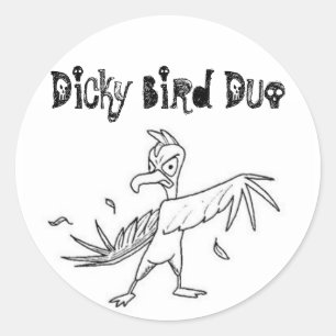 1306390029_1df9e16e50, Dicky Bird Duo Classic Round Sticker